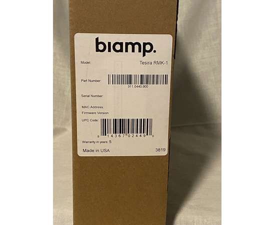 Набор для крепления потолочного микрофона BIAMP TESIRA RMK-1