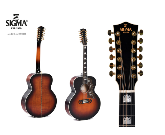 12-струнная электроакустическая гитара Sigma GJA12-SG200