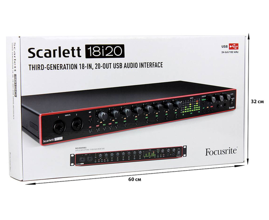 Аудиоинтерфейс FOCUSRITE Scarlett 18i20 3rd gen