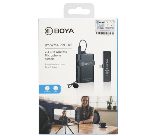 Беспроводная микрофонная система Boya BY-WM4 Pro-K5Беспроводная микрофонная система Boya BY-WM4 Pro-K5