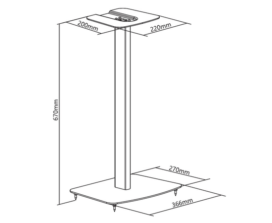 Підставка для колонок (пара) MT-Power ST-27