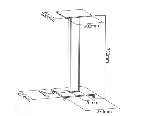 Підставка для колонок (пара) MT-Power ST-29 Black