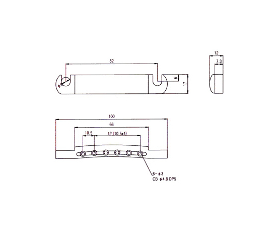 Тейл для бриджа PAXPHIL TS001 CR