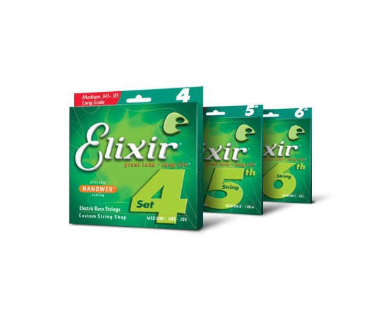 Набор струн для 5-струнной бас-гитары Elixir 5S NW LM L - 149709 за 0 грн. | 4Club