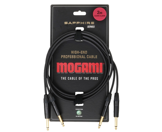 Коммутационный кабель Mogami 2xJACK-2xJACK/2m