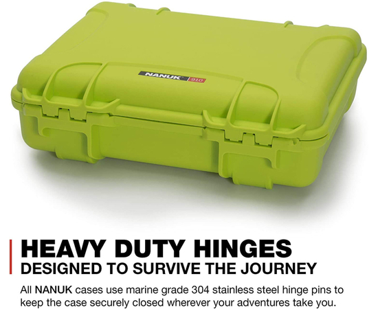 Кейс Nanuk case 910 w/foam - lime