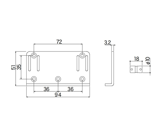 Бридж для бас-гитары GOTOH 205B-5 (B)