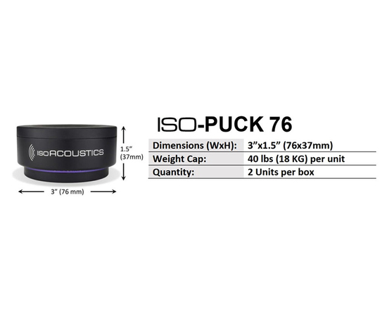 Звукоизоляционные подставки под студийные мониторы IsoAcoustics ISO ...