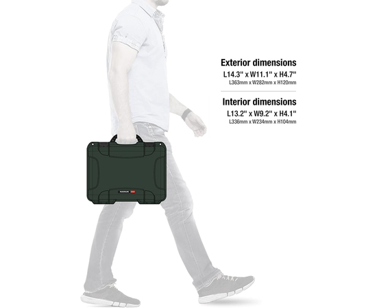Кейс Nanuk case 910 w/foam - Olive
