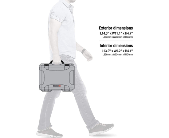 Кейс Nanuk case 910 w/foam - Silver