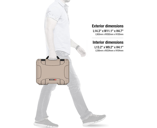 Кейс Nanuk case 910 w/foam - Tan