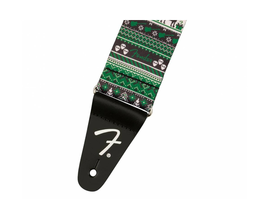 Гитарный ремень FENDER STRAP UGLY XMAS SWEATER GREEN