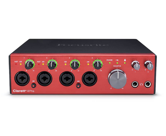 Аудиоинтерфейс FOCUSRITE Clarett+ 4Pre