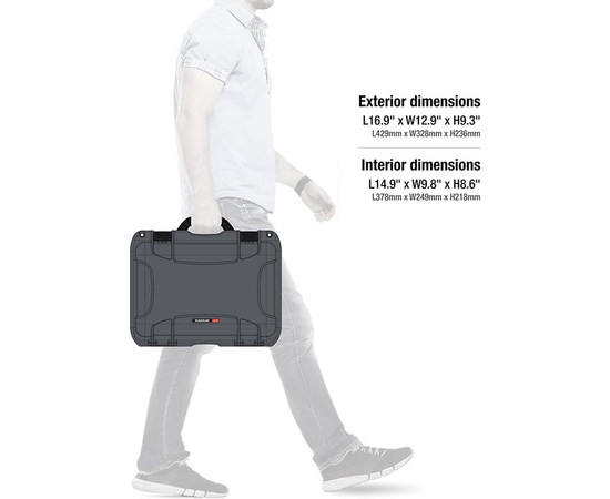 Кейс Nanuk case 918 w/foam - Graphite