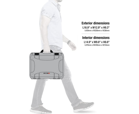 Кейс Nanuk case 918 w/foam - Silver