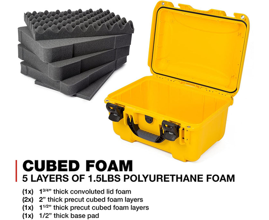 Nanuk case 918 wfoam - Yellow