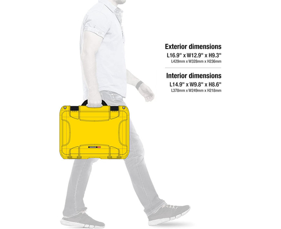 Nanuk case 918 wfoam - Yellow