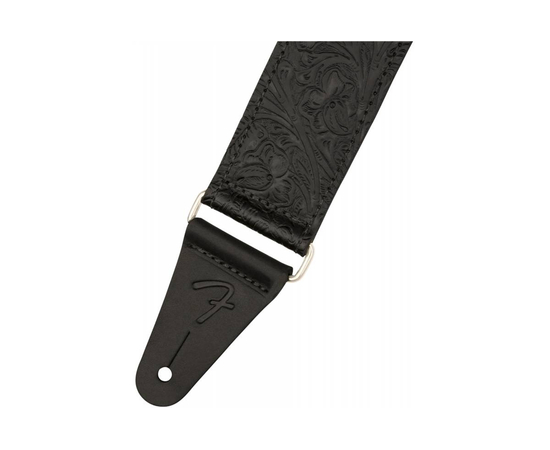 Гитарный ремень FENDER 2" TOOLED LEATHER STRAP BLACK