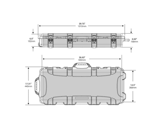 Кейс Nanuk case 985 w/foam - Black