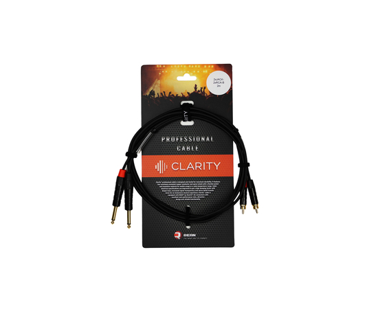 Коммутационный кабель Clarity 2xJACK-2xRCA-B/2m - 151296 за 847 грн. | 4Club