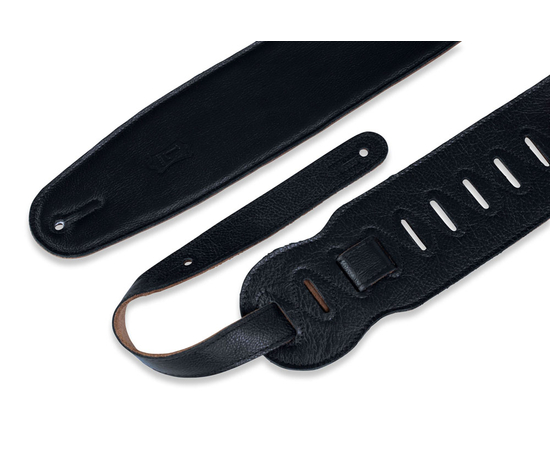 Гітарний ремінь LEVY'S M4GF-BLK CLASSICS SERIES PADDED GARMENT LEATHER BASS STRAP (BLACK)