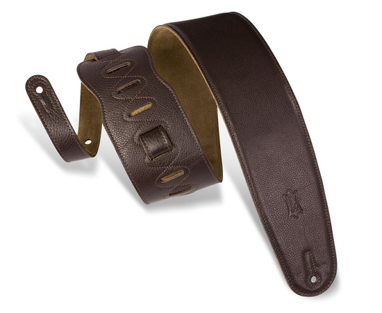 Гітарний ремінь LEVY'S M4GF-DBR CLASSICS SERIES PADDED GARMENT LEATHER BASS STRAP (DARK BROWN) - 151331 за 2316 грн. | 4Club