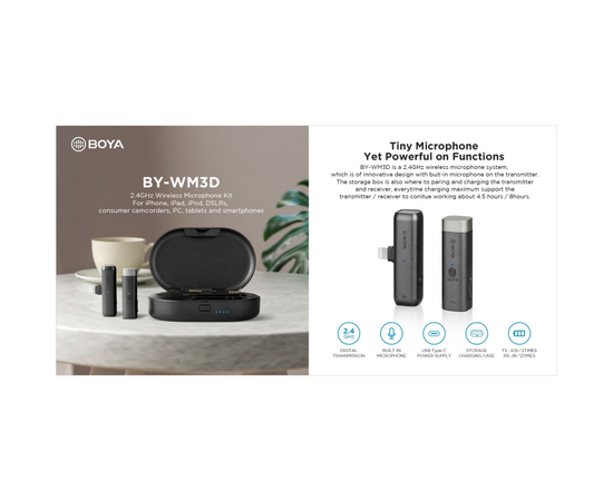 Мікрофон Boya BY-WM3D