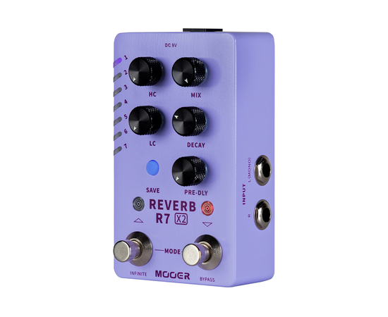 Педаль эффектов MOOER R7 X2 Reverb