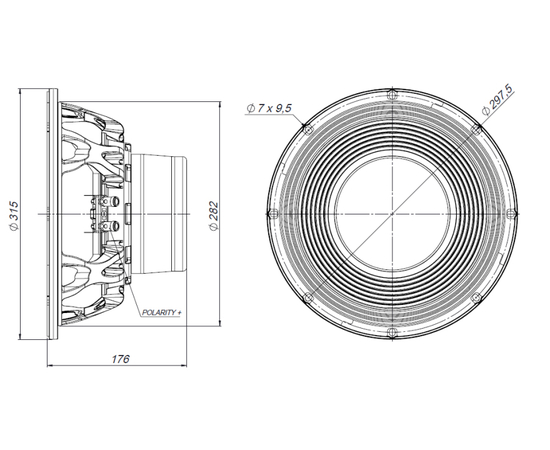 НЧ-динамік BEYMA 12LEX1300Nd