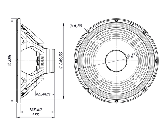 НЧ-СЧ динамік BEYMA 15MC700Nd