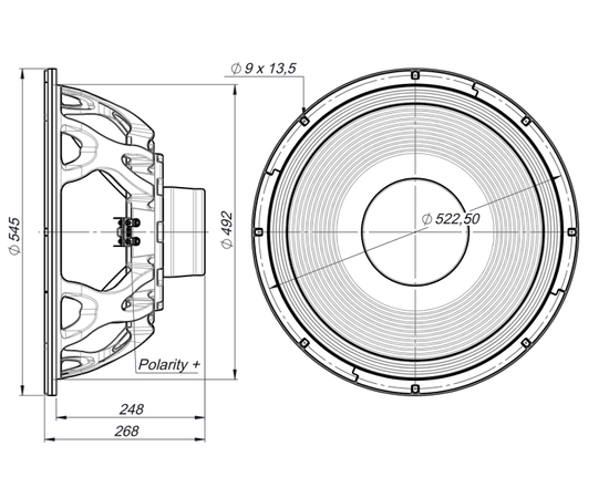 НЧ-динамик BEYMA 21LEX1600Nd