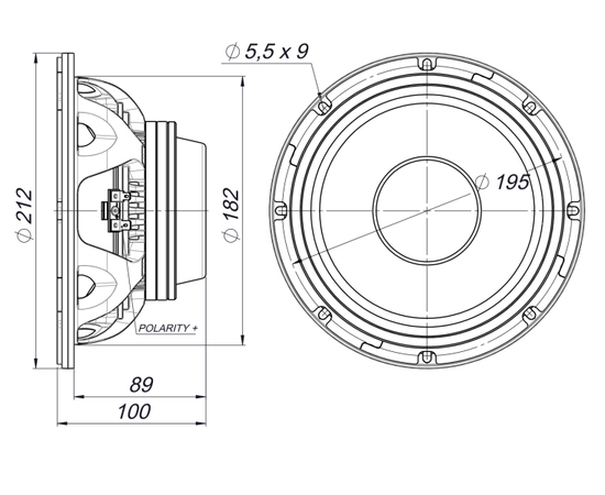 НЧ-СЧ динамік BEYMA 8MC500Nd