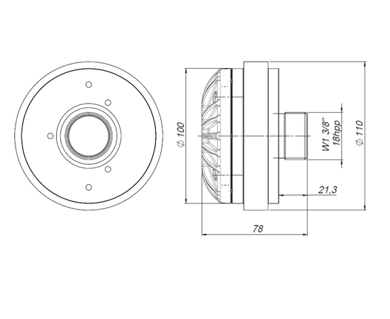 Компресійний ВЧ-драйвер BEYMA CD-11Fe/S