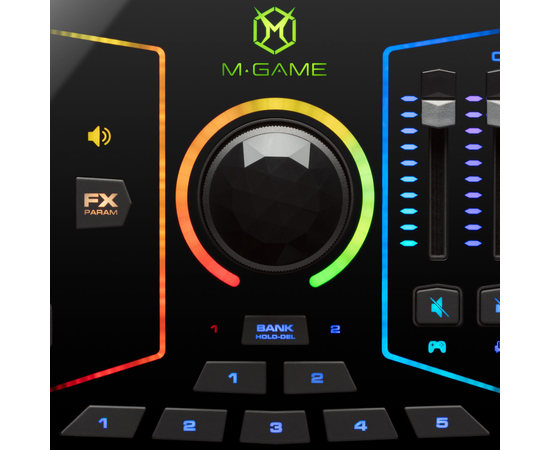 Аудіоінтерфейс / стрімінговий мікшер M-GAME RGB DUAL