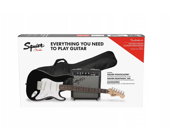Гитарный набор SQUIER by FENDER STRATOCASTER PACK LR BLACK GIG BAG 10G - 230V EU - 152421 за 0 грн. | 4Club