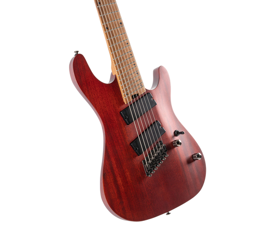 Семиструнная электрогитара CORT KX307 Multi Scale (Open Pore Mahogany)