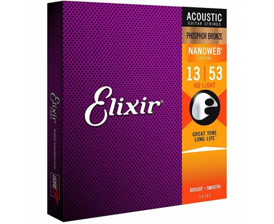 Струни для акустичної гітари Elixir PB NW HDL