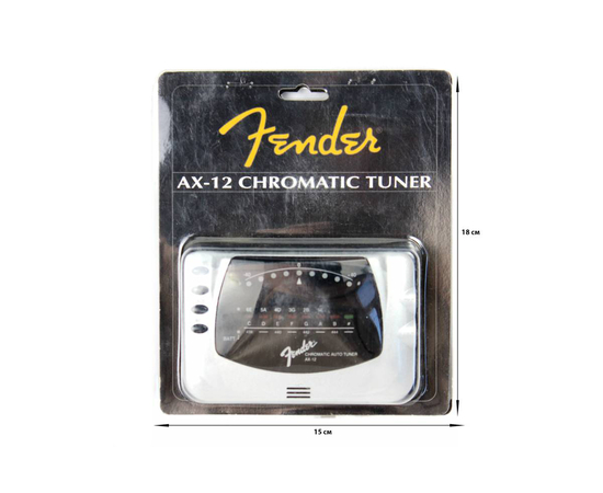 Тюнер FENDER AX-12 AUTO/CHROMATIC TUNER - SILVER