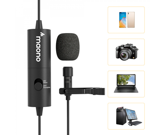 Петличний мікрофон Maono AU100