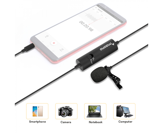 Петличний мікрофон Maono AU100