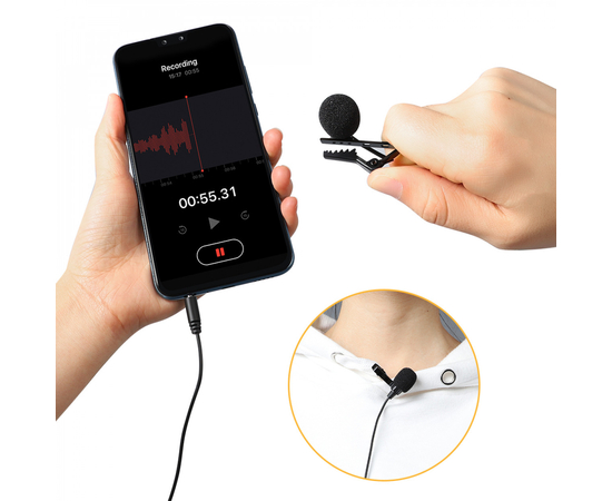 Петличний мікрофон Maono AU100