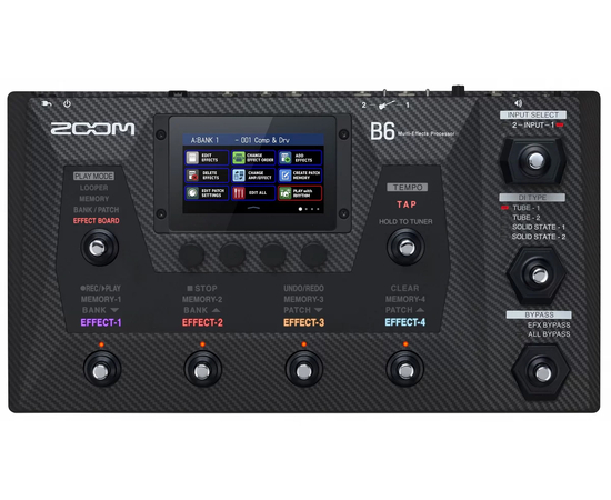 Процессор для бас-гитары Zoom B6