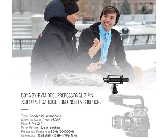 Мікрофон "гармата" Boya BY-PVM1000L