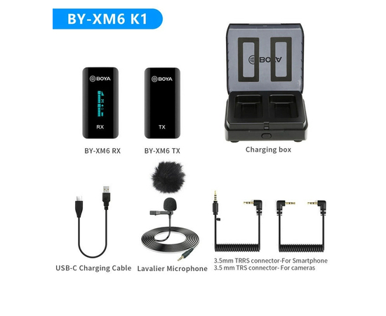 Бездротова мікрофонна система Boya BY-XM6-K1