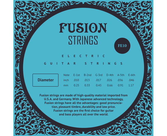 Струни для електрогітари Fusion strings FE10