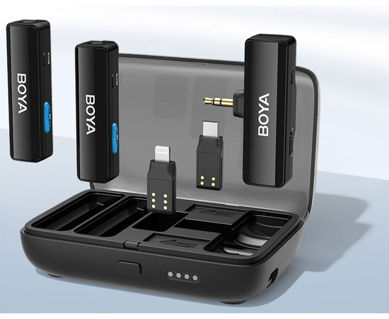 Бездротова мікрофонна система (USB-C, Lightning, 3.5 мм TRS) Boya BOYALINK