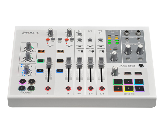 Стриминговый микшер / аудиоинтерфейс YAMAHA AG08 (White)