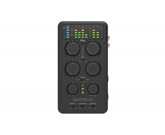 Аудиоинтерфейс для PC/Mac/iOS/Android IK MULTIMEDIA iRig Pro Quattro I/O - 154750 за 0 грн. | 4Club