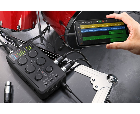 Аудиоинтерфейс для PC/Mac/iOS/Android IK MULTIMEDIA iRig Pro Quattro I/O