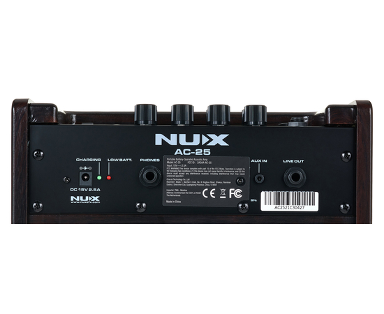Портативний комбопідсилювач для електроакустичної гітари NUX AC-25